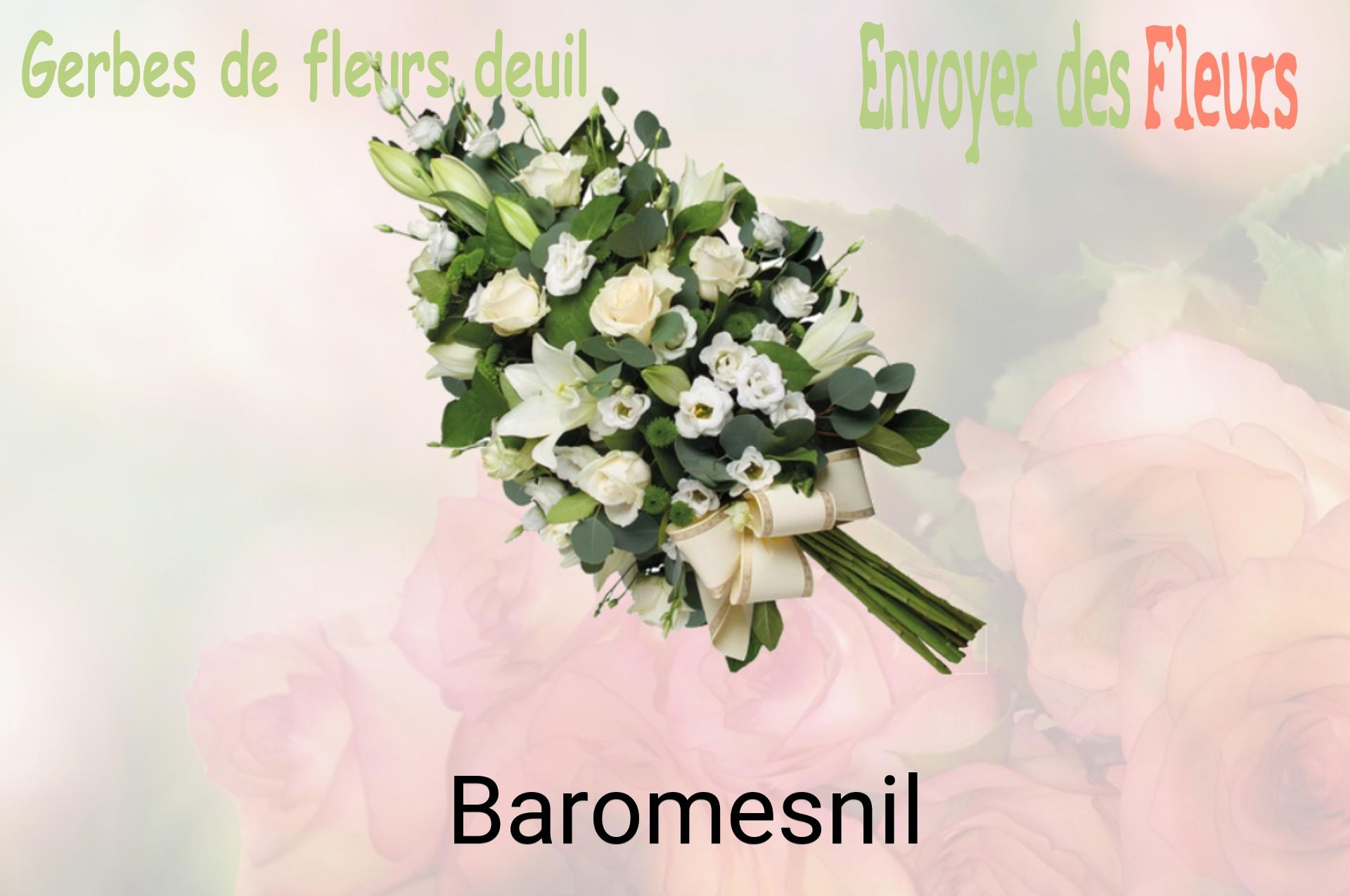 Gerbe de fleurs de deuil livrée à Baromesnil